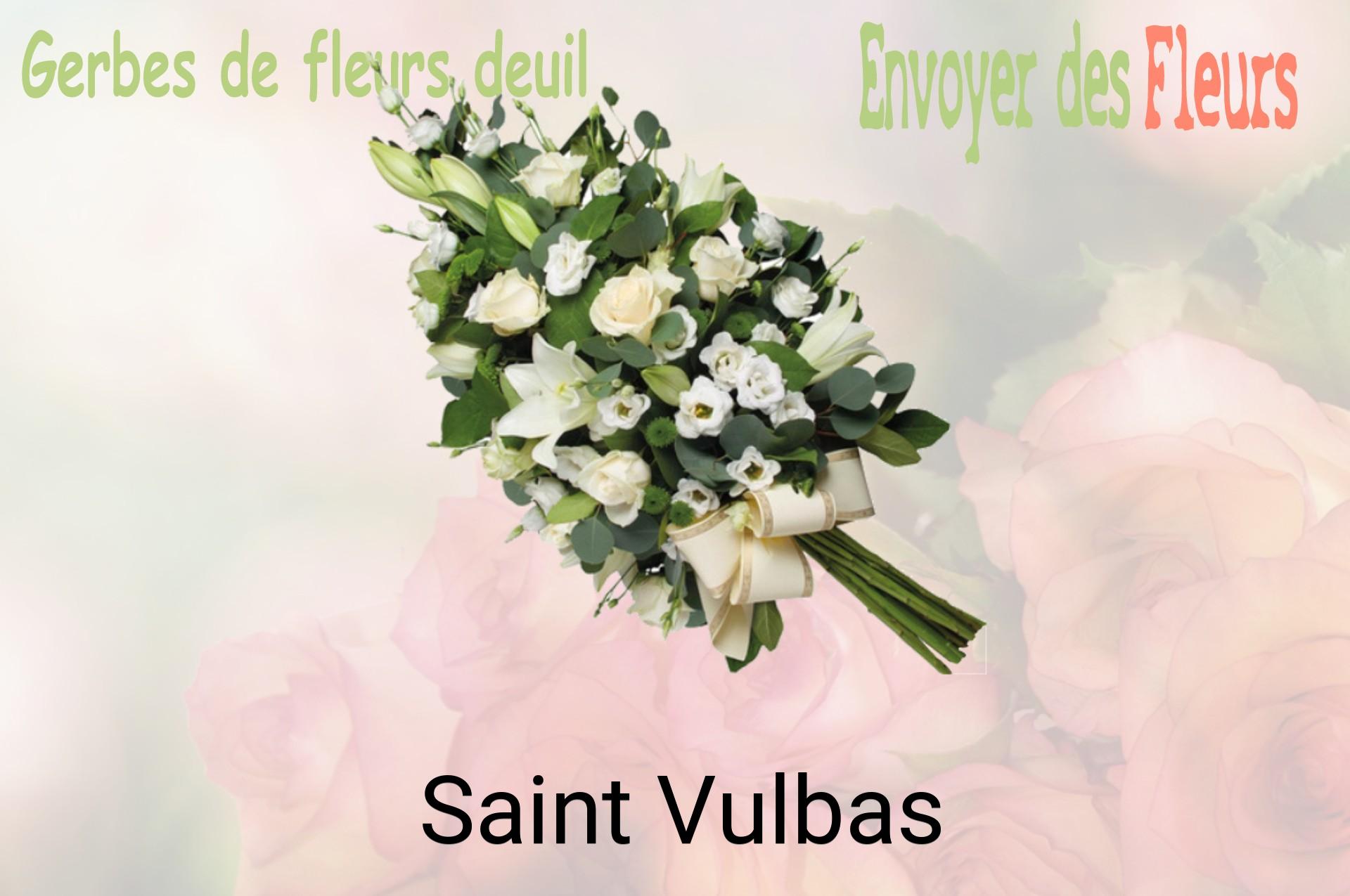 Gerbe de fleurs de deuil livrée à Saint-Vulbas